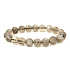 Azeztulite bracelet elastic natural stone, ball 9,5 - 10 mm / 16 - 17 cm, high frequency energy