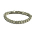 Pyrite elastic bracelet natural stone, cube 6 - 7 mm / 16 - 17 cm, master of confidence and abundance