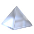 Frosted glass pyramid 50 mm