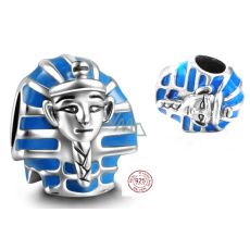 Charm Sterling silver 925 Egypt Pharaoh, bead on travel bracelet Charm Sterling silver 925 Egypt Pharaoh, bead on travel bracelet
