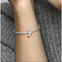 Sterling silver 925 Mouse in Christmas stocking, Christmas bracelet bead