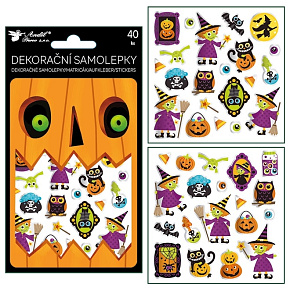 Halloween stickers 40 pieces 10,5 x 18 cm