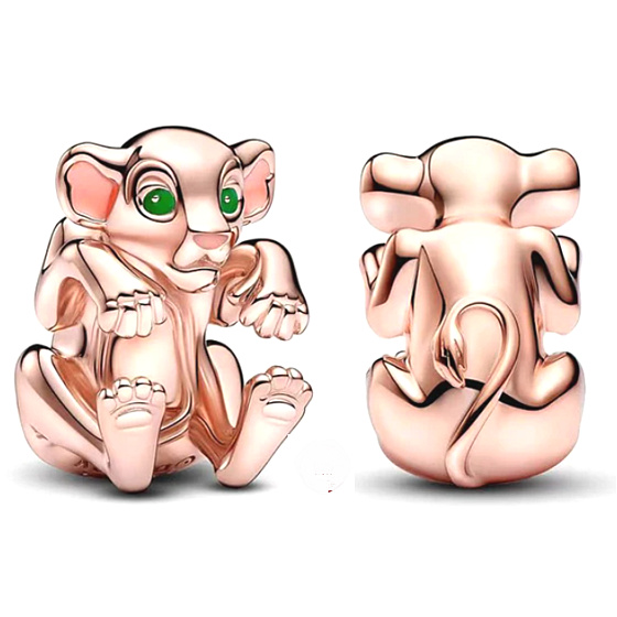 Charm Sterling silver 925 Disney Lion King - Nala rose, bead for bracelet movie