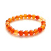Carnelian bracelet elastic natural stone, 8 mm bead / 16 - 17 cm, Teaches us here and now