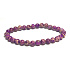 Jasper / Regalite Imperial sea sediment purple bracelet elastic mixed mineral, ball 6 mm / 16 - 17 cm