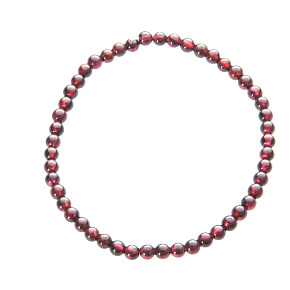 Garnet bracelet elastic natural stone, ball 4 mm / 19 cm, stone of fire, love Garnet bracelet elastic natural stone, ball 4 mm / 19 cm, stone of fire, love