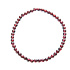 Garnet bracelet elastic natural stone, ball 4 mm / 19 cm, stone of fire, love