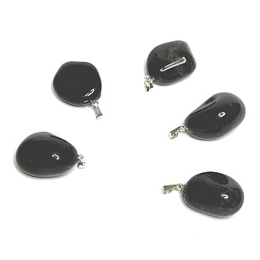 Onyx Troml pendant natural stone, 2,2-3 cm, 1 piece, life force stone Onyx Troml pendant natural stone, 2,2-3 cm, 1 piece, life force stone