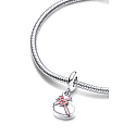 Sterling Silver 925 All You Need Is Love and Chocolate - Magic Chocolate Heart, Candy Pendant Pendant Bracelet Birthday