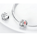 Sterling silver 925 Dog friend - forever, pet bracelet bead