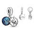 Charm Sterling silver 925 Disney Pirates of the Caribbean 2in1, movie bracelet pendant