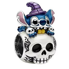 Disney Lilo & Stitch Charm – Halloween Stitch with Skull | bead for movie bracelet