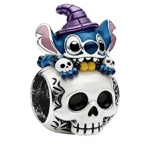 Disney Lilo & Stitch Charm – Halloween Stitch with Skull | bead for movie bracelet