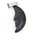 Obsidian Moon pendant natural stone, hand cut figurine 2,2 x 10 mm, stone of salvation