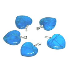 Tyrkenite Heart Pendant natural stone 20 mm, stone of young people, looking for a life goal