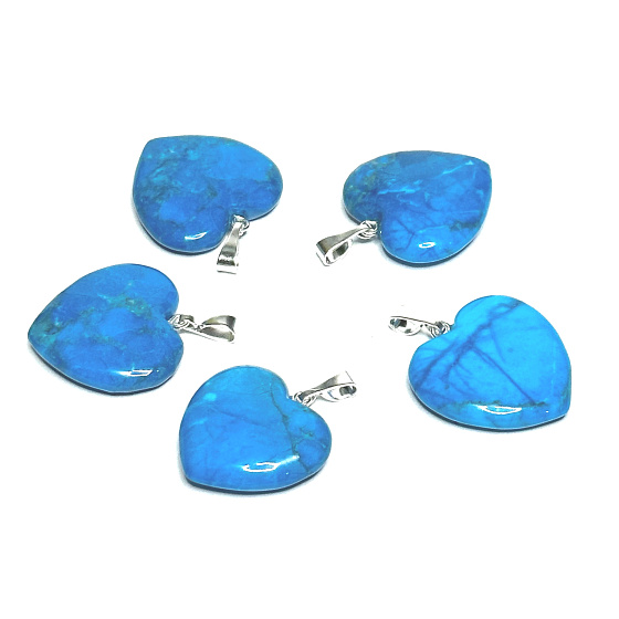 Tyrkenite Heart Pendant natural stone 20 mm, stone of young people, looking for a life goal