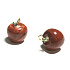 Jasper red apple knowledge pendant, natural stone 2,7 x 15 mm, full care stone
