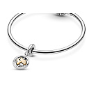 Sterling Silver 925 World Pendant Travel Bracelet