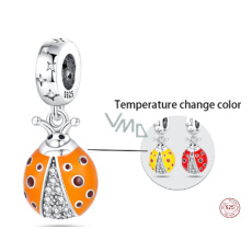Charm Sterling silver 925 Thermo - Ladybug that changes color, pendant for bracelet Charm Sterling silver 925 Thermo - Ladybug that changes color, pendant for bracelet