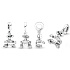 Charm Sterling silver 925 Disney Pixar Wall-I robot, bracelet pendant