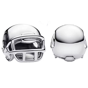 Charm Helma americký fotbal, symbol odvahy a síly, korálek na náramek sport