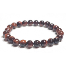 Tiger eye red / Bull's eye bracelet elastic natural stone, ball 8 mm / 16-17 cm, stone of the sun and earth, brings luck and wealth Tiger eye red / Bull's eye bracelet elastic natural stone, ball 8 mm / 16-17 cm, stone of the sun and earth, brings luck and wealth