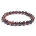 Tiger eye red / Bull's eye bracelet elastic natural stone, ball 8 mm / 16-17 cm, stone of the sun and earth, brings luck and wealth