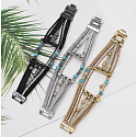 Apple Watch Strap Handmade Silver + Beads, size 38/40/41 mm