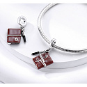 Sterling silver 925 Diary and pen, 3in1 pendant on bracelet interests
