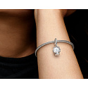 Charm Sterling silver 925 Snowflake snowflake bracelet pendant Christmas