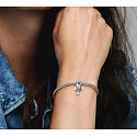 Charm Sterling silver 925 Rocket - I love you, bead on bracelet love