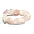 Rose quartz bracelet, elastic natural stone, 19 x 15 x 27 mm / 16 - 17 cm, stone of love