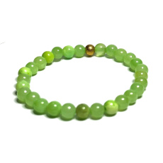 Calcite green bracelet elastic natural stone, ball 6 mm / 16 - 17 cm, intuition stone Calcite green bracelet elastic natural stone, ball 6 mm / 16 - 17 cm, intuition stone