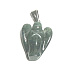 Agate Moss Angel guardian pendant natural stone hand cut 2 - 2,2 cm, adds recoil and strength