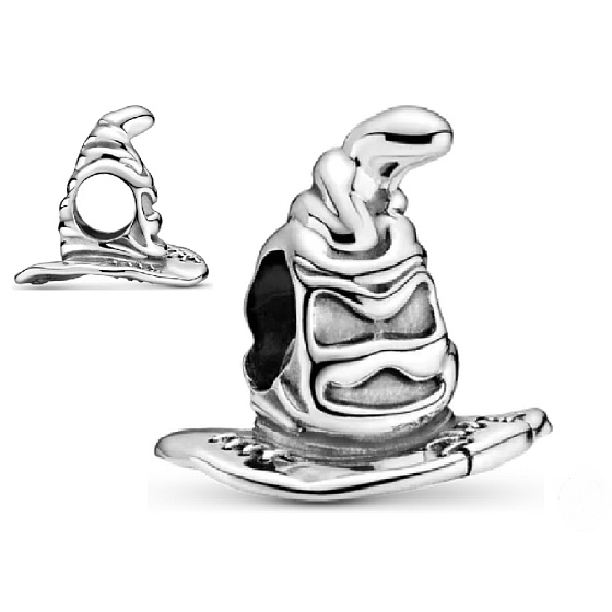 Sterling silver 925 Harry Potter - Sorting wise hat, bead for bracelet