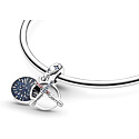 Charm Sterling silver 925 Marvel Star Wars Lightsaber 2in1, bracelet pendant
