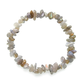 Labradorite bracelet elastic chopped natural stone 19 cm, stone of transformation