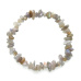 Labradorite bracelet elastic chopped natural stone 19 cm, stone of transformation
