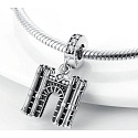 Sterling silver 925 Arc de Triomphe, travel bracelet pendant