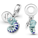Charm Sterling silver 925 Thermo - Chameleon that changes colors, 2in1 animal bracelet pendant