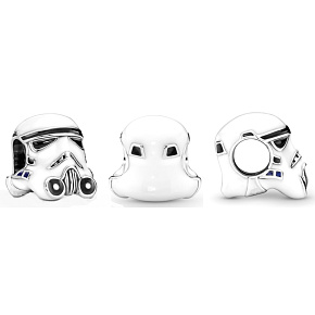 Charm Sterling silver 925 Marvel Star Wars Helmet Stormtrooper, bracelet bead Charm Sterling silver 925 Marvel Star Wars Helmet Stormtrooper, bracelet bead