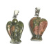 Unakit Angel guardian pendant natural stone hand cut 2 - 2,2 cm, stone of personal growth and visions