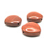 Red Jasper Drilled Heart Natural Stone 30 mm 1 piece, stone of complete care