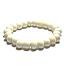 Bone from Yak white Tibetan bracelet elastic natural stone, bead 10 mm / 16 - 17cm, protective item, amulet