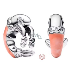 Charm Sterlingové stříbro 925 Kreveta - obepínající korálek na náramek zvíře Charm Sterlingové stříbro 925 Kreveta - obepínající korálek na náramek zvíře