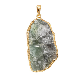 Fluorite – pendant made of natural stone approx. 2–3.5 cm | Talisman of harmony, focus, and inner peace