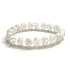 Crystal cracked bracelet elastic natural stone, bead 10 mm / 16-17 cm, stone stones