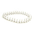 Crystal matt natural stone elastic bracelet, ball 6 mm / 16 - 17 cm, stone stones