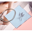 Cleaning cloth - silver cloth blue 8 x 8 cm 1 piece