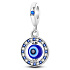 Charm Sterling Silver 925 Blue Eye Protection, Pendant Bracelet Symbol